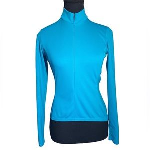MEC Women's Long Sleeve Zip-Top in Bright Turquoise Blue